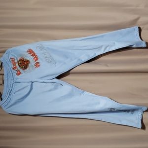 Ed Hardy Light Blue Sweatpants size S